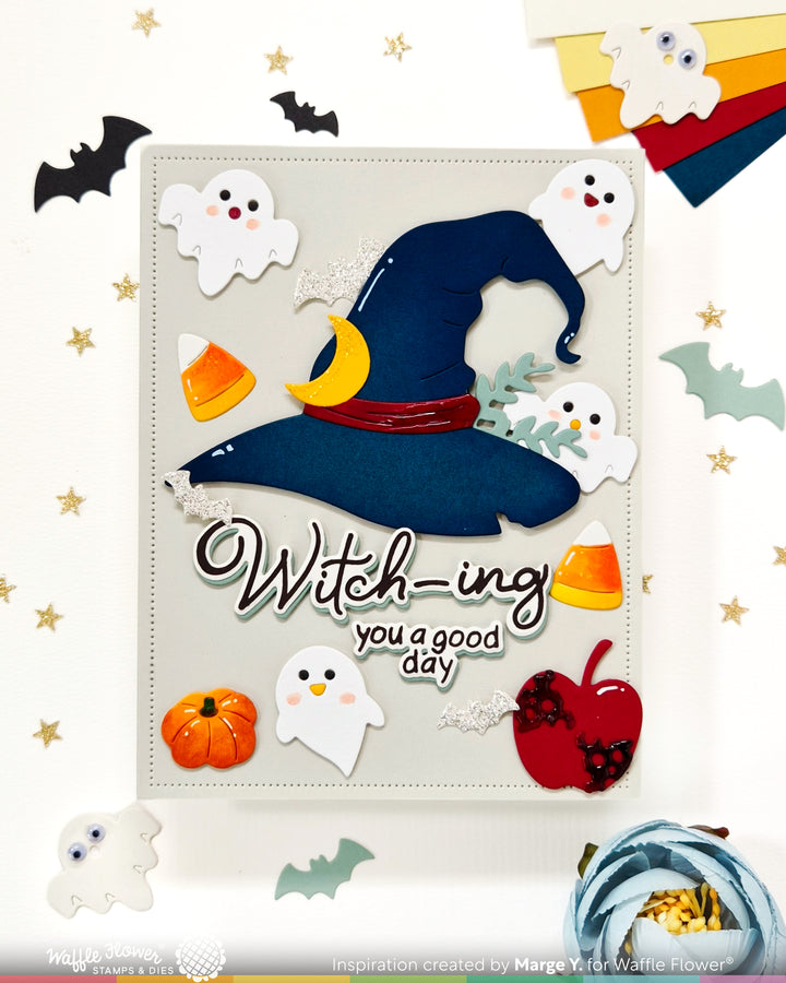 Waffle Flower Spellcial Icons Die - handmade card project by Marge