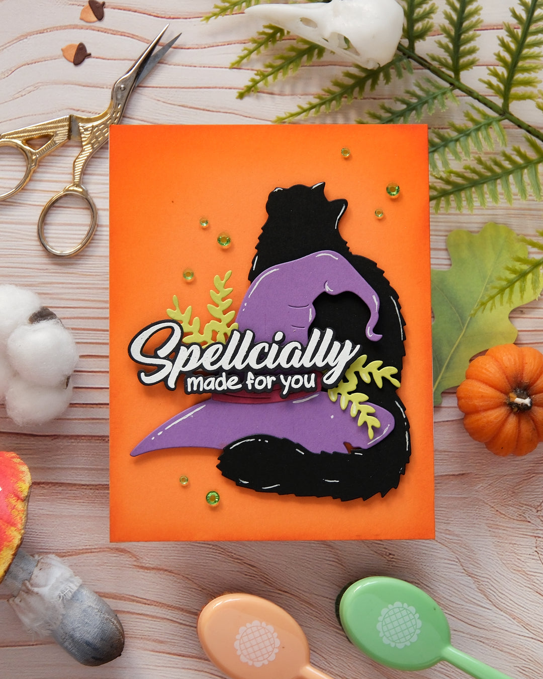 Waffle Flower Spellcial Icons Die - handmade card project by Galina, photo 3