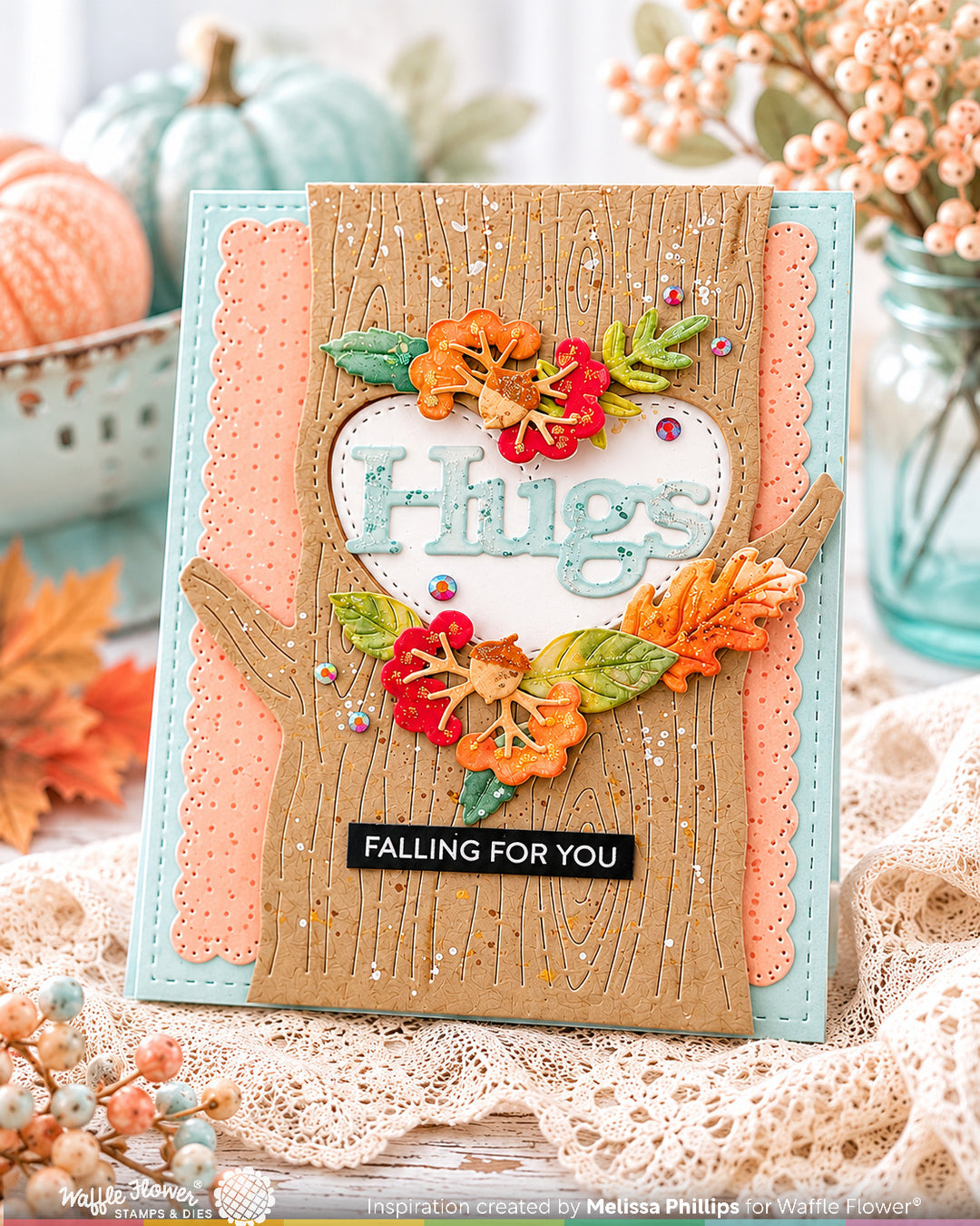 Waffle Flower Woodland Hugs Die - handmade card project by Melissa, photo 2