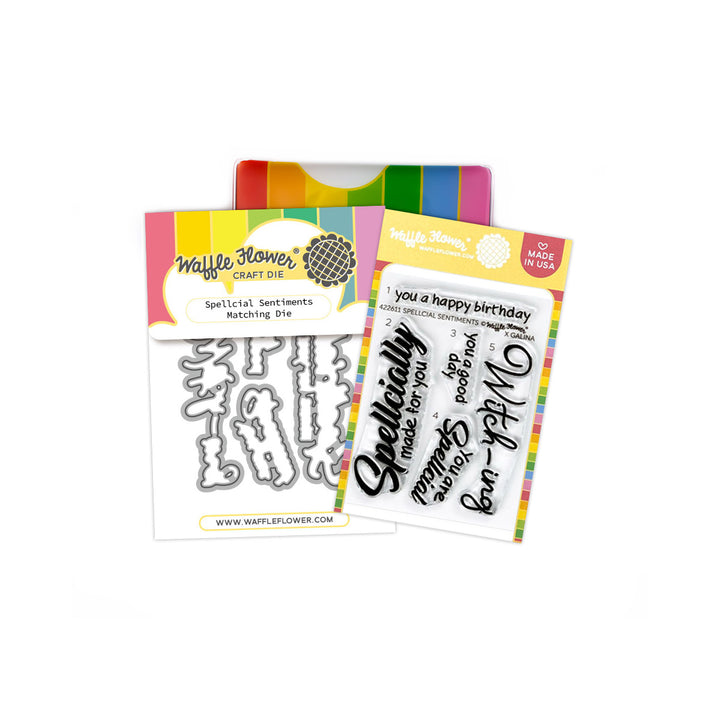 Waffle Flower Spellcial Sentiments Combo - product packaging, front view