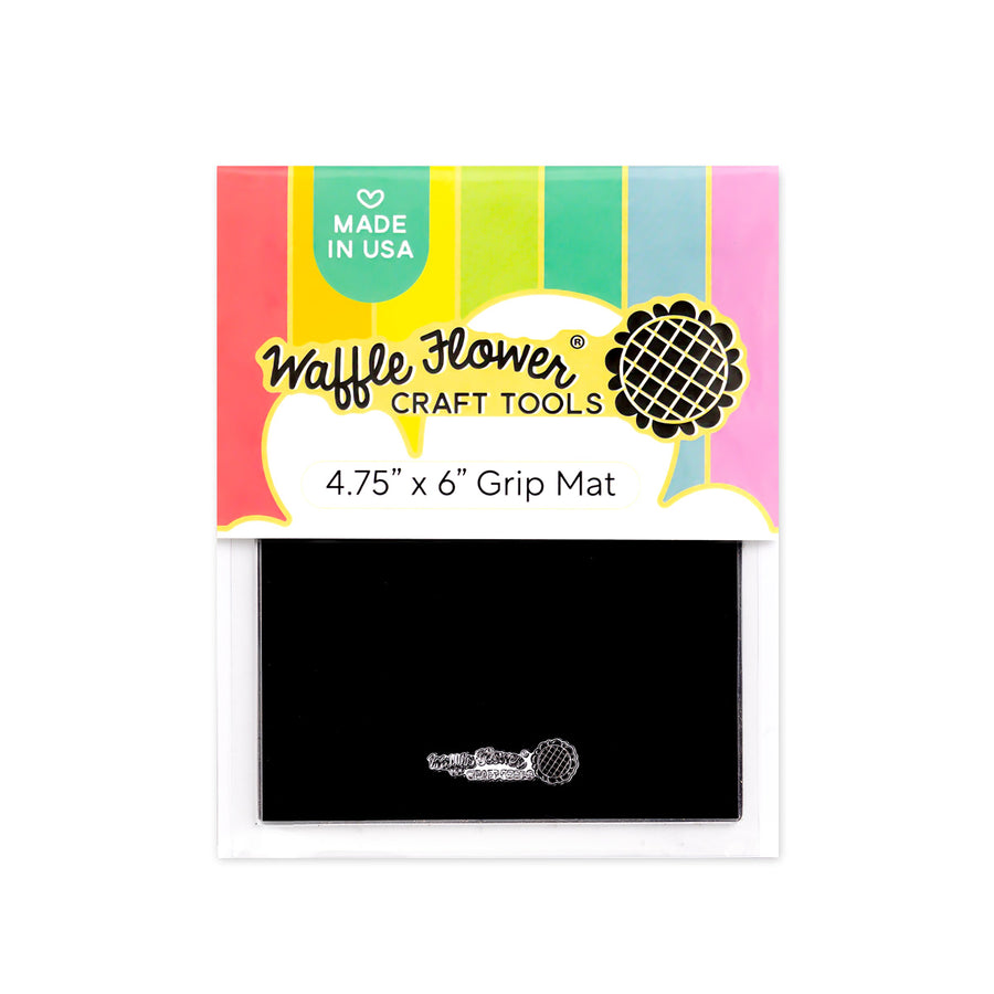 waffle flower - 4 75x6 grip mat black wft095p Sticky