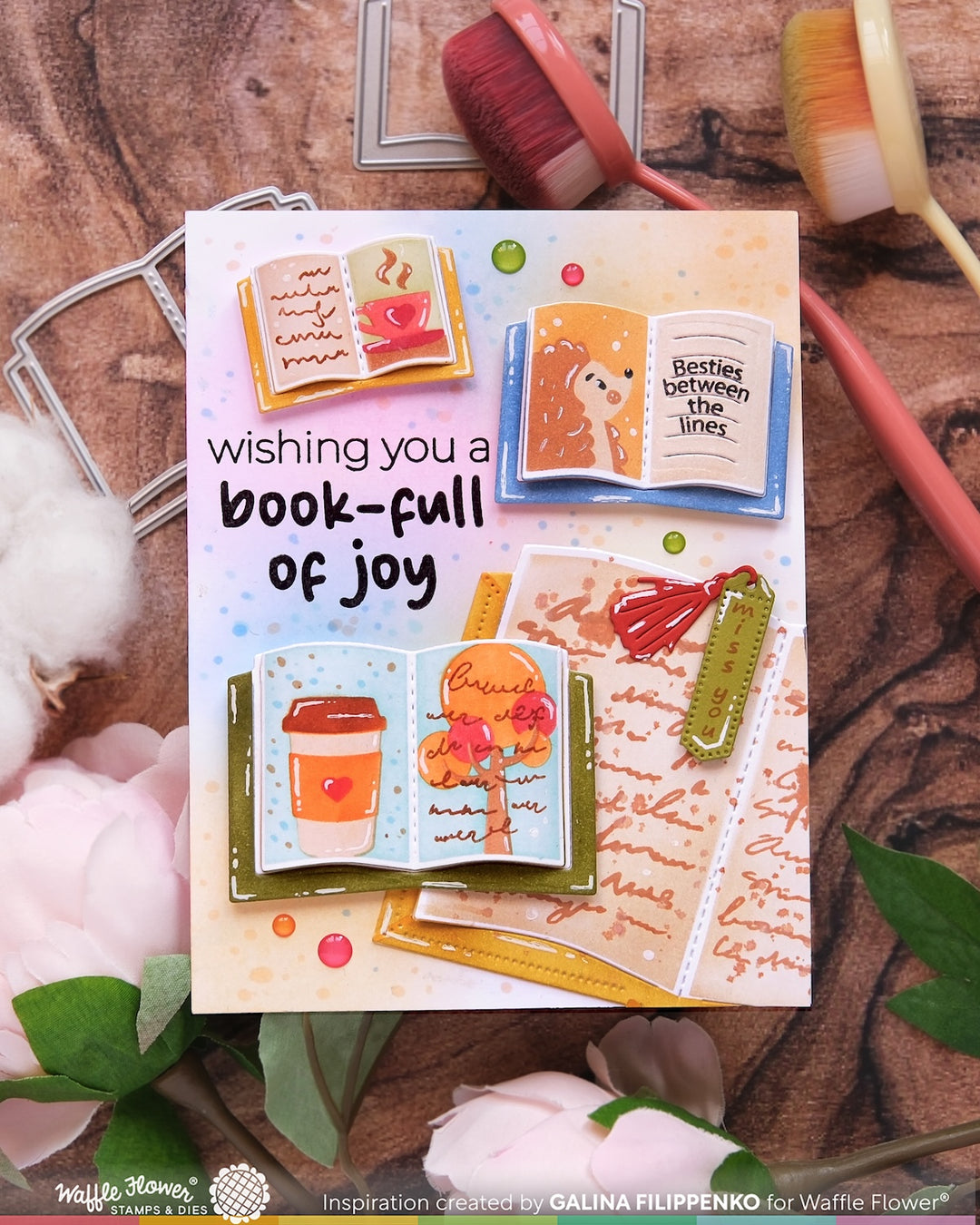 Waffle Flower - Open Book Trio Fall Stencil