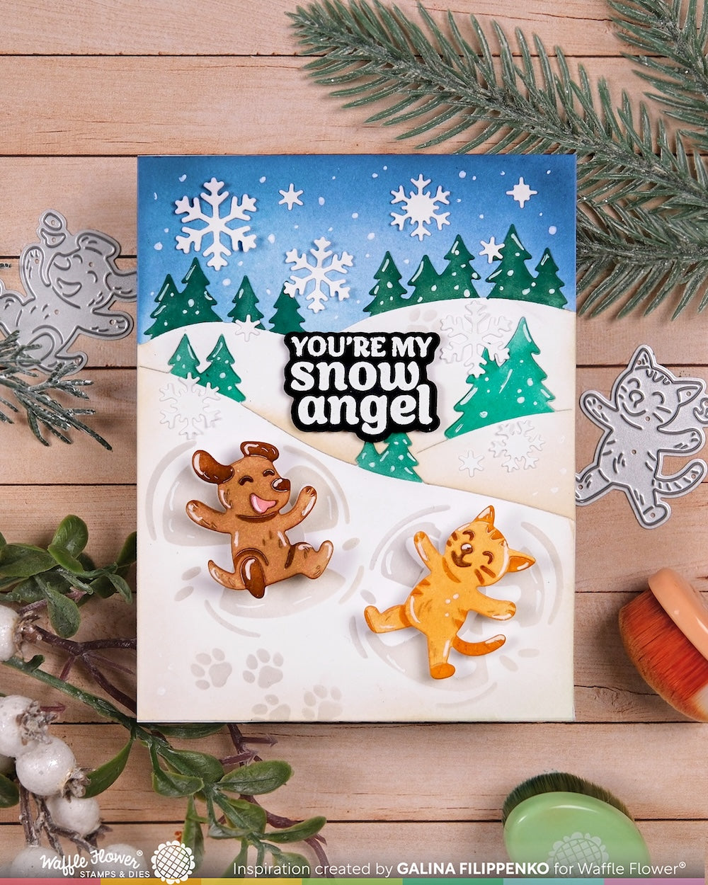 Waffle Flower - Snowy Hills Add-on Die