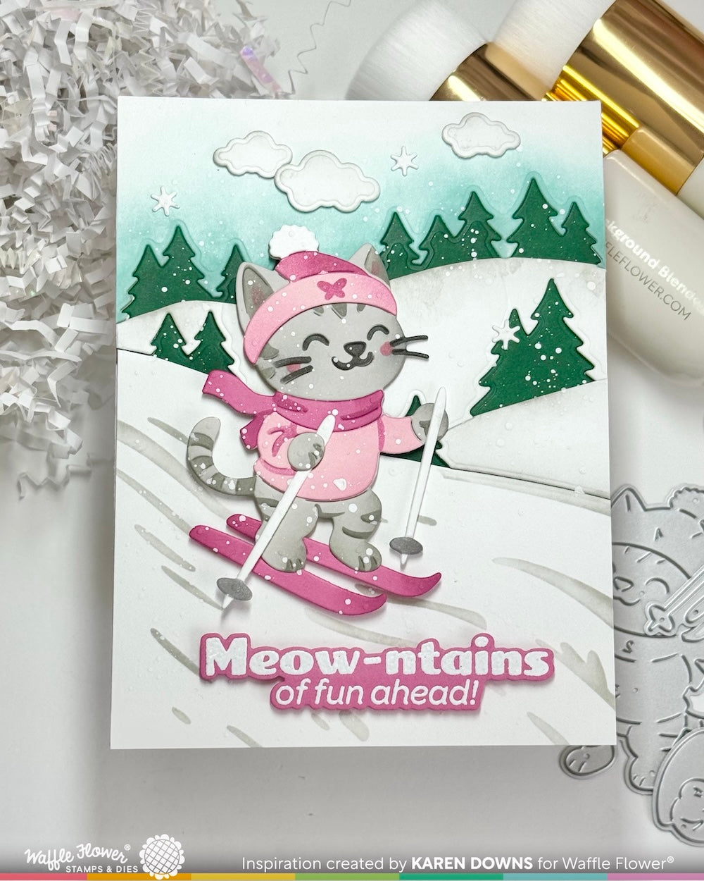 Waffle Flower - Snowy Hills Add-on Die