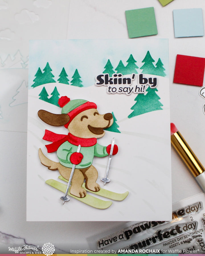 Waffle Flower - Snowy Hills Add-on Die