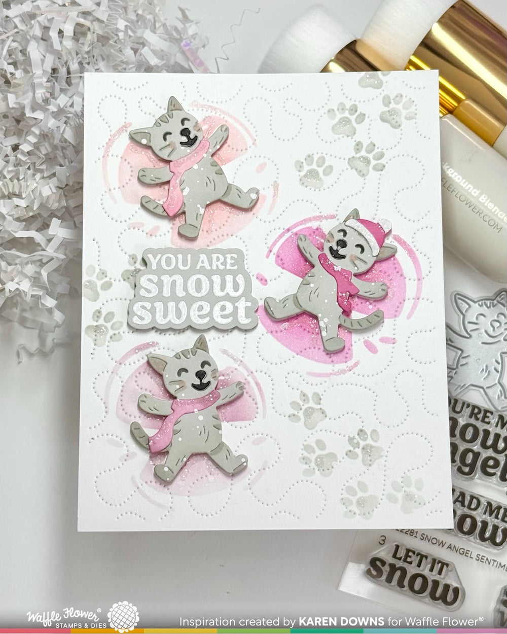 Waffle Flower - Snow Angel Sentiments Combo