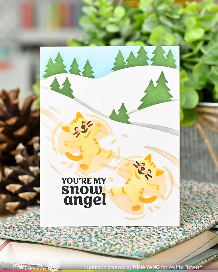Waffle Flower - Snowy Hills Add-on Die