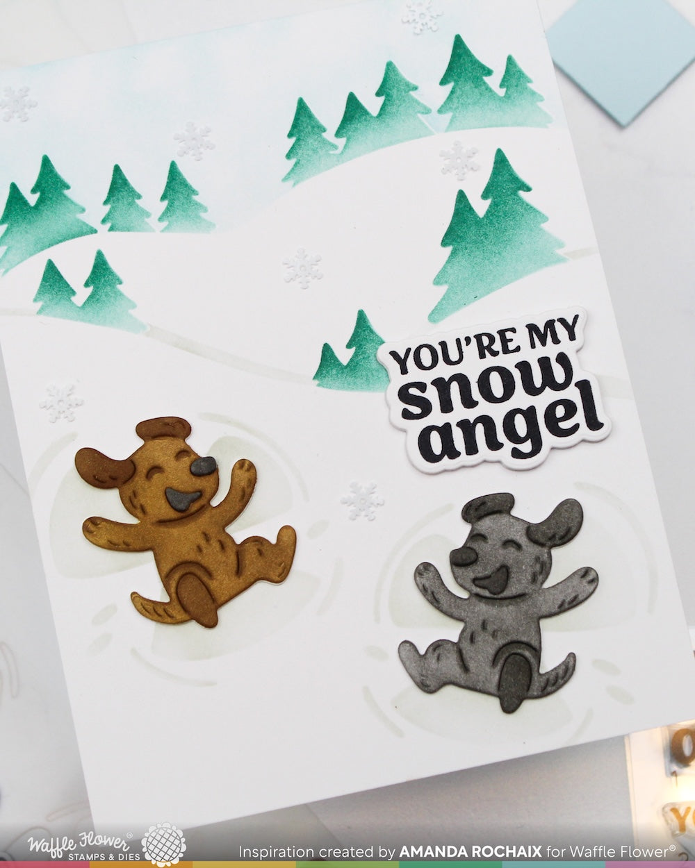 Waffle Flower - Snow Angel Sentiments Combo