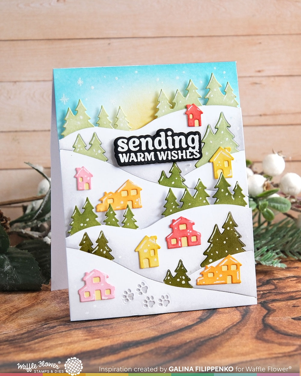 Waffle Flower - Snowy Hills Add-on Die