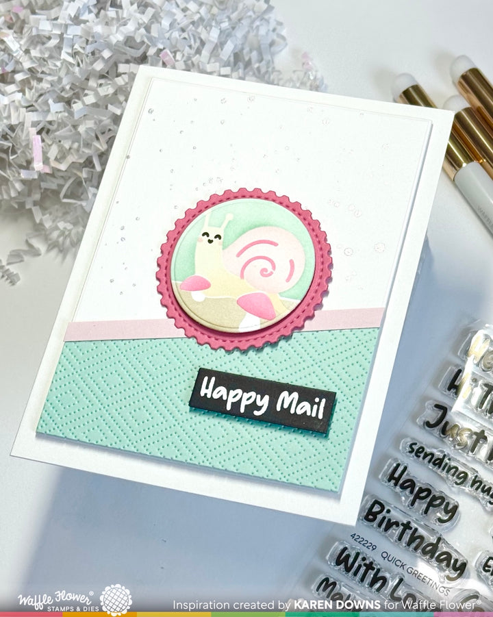 Waffle Flower - Nesting Postage Collage Blocks Die
