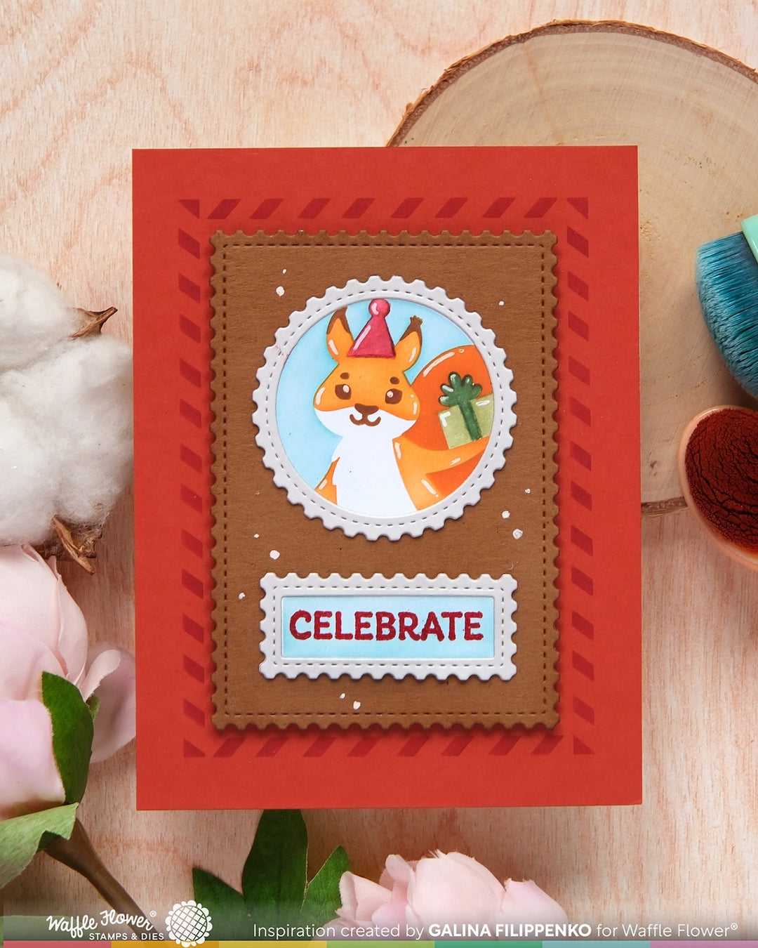 Waffle Flower - Nesting Postage Collage Blocks Die
