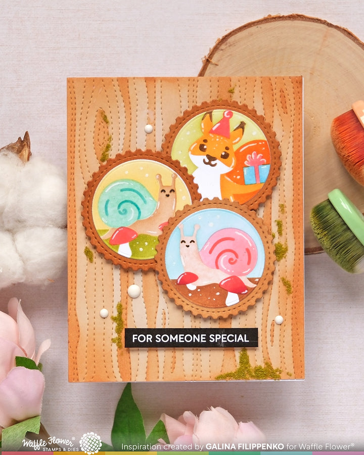 Waffle Flower - Nesting Postage Collage Blocks Die