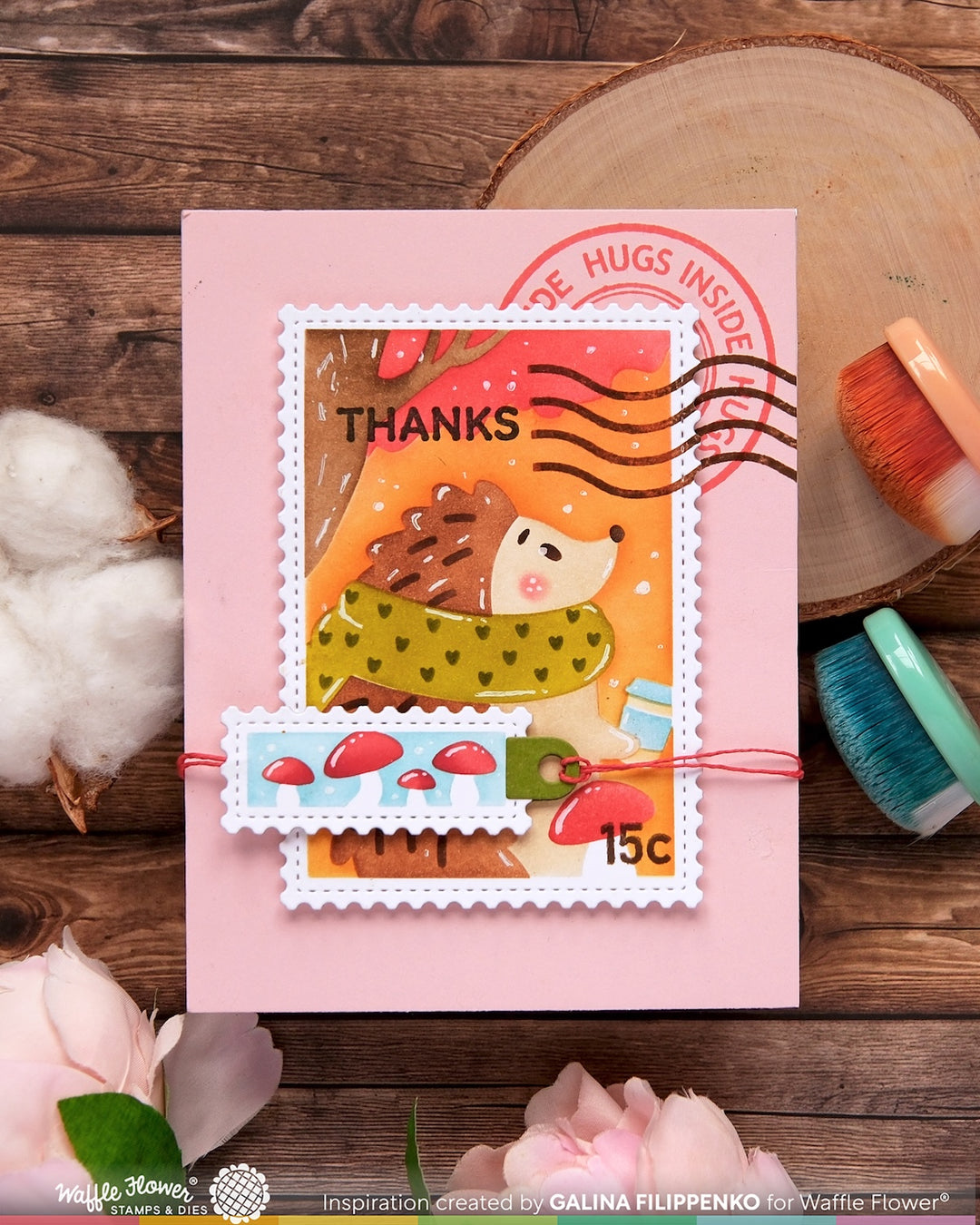 Waffle Flower - Nesting Postage Collage Blocks Die