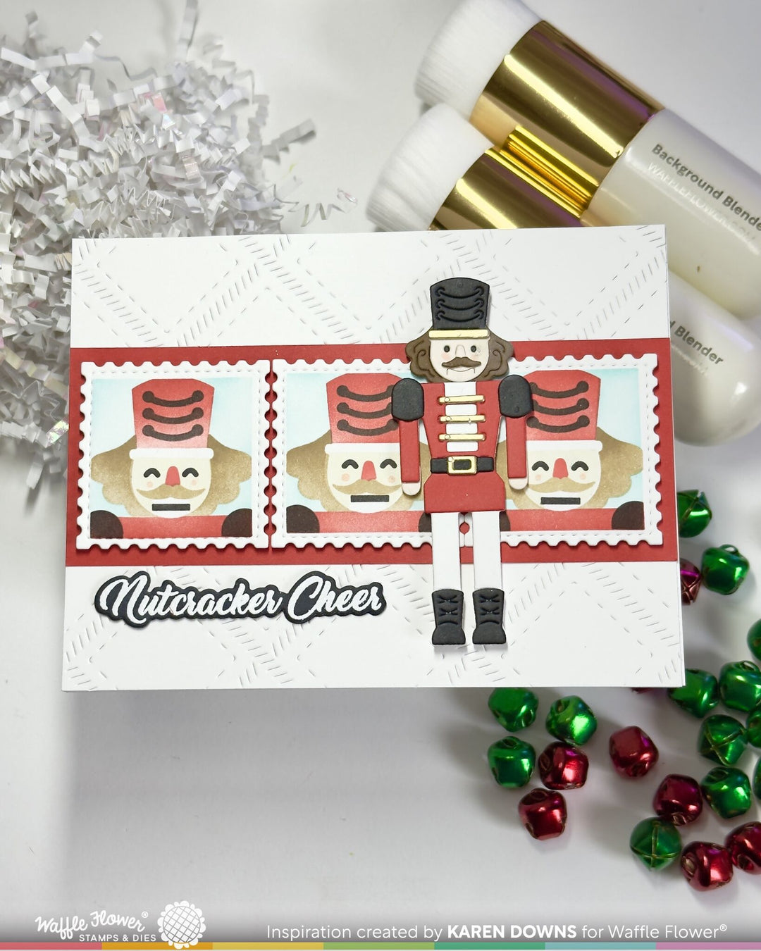 Project made with the Waffle Flower Nutcracker Die by Karen