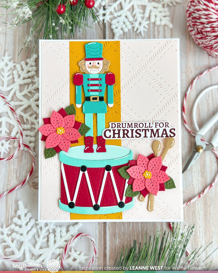 Project made with the Waffle Flower Nutcracker Die by Leanne