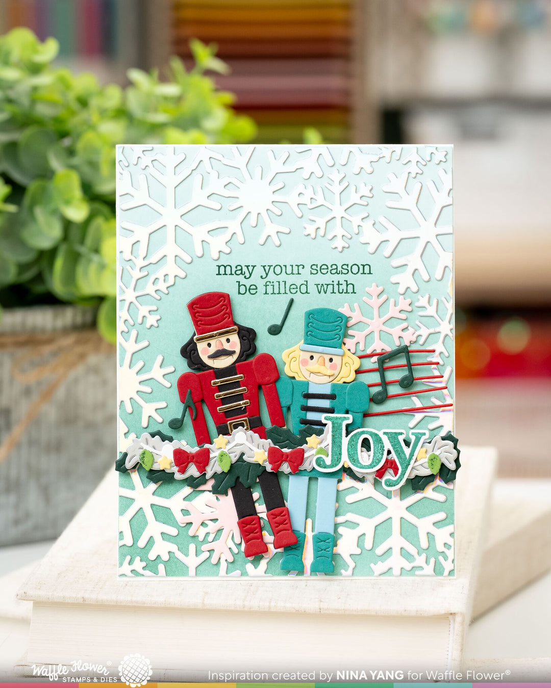 Project made with the Waffle Flower Nutcracker Die by Nina