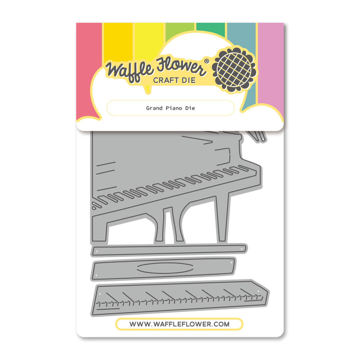 Waffle Flower Grand Piano Die in its packaging