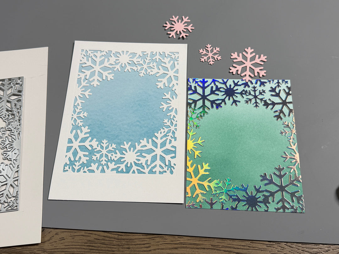 Waffle Flower Snowflake Frame Die featured project
