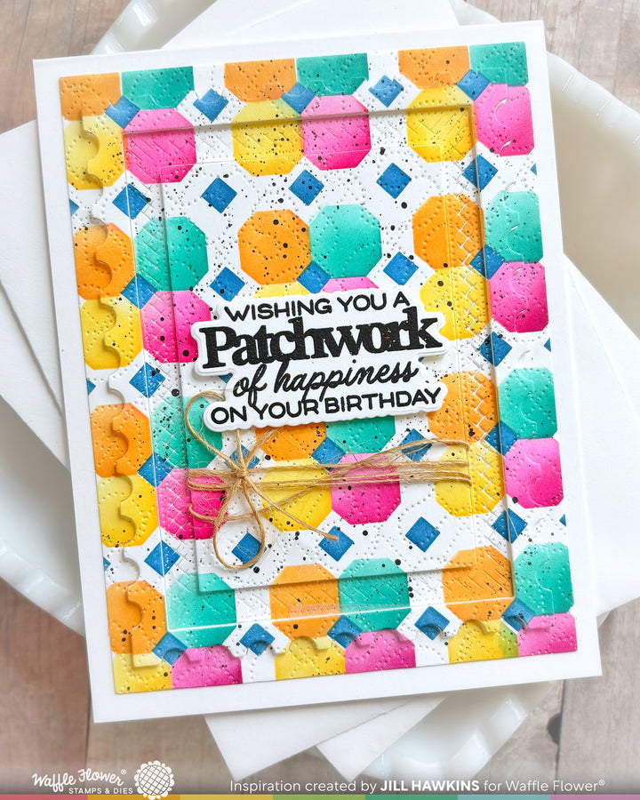 Waffle Flower - Quilted Petals Stencil