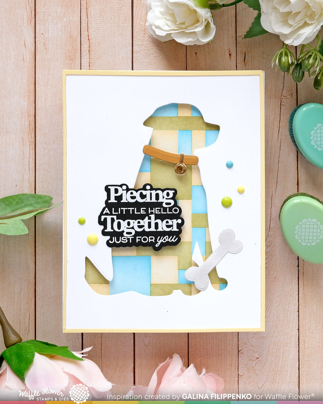 Waffle Flower - Patchwork Stencil