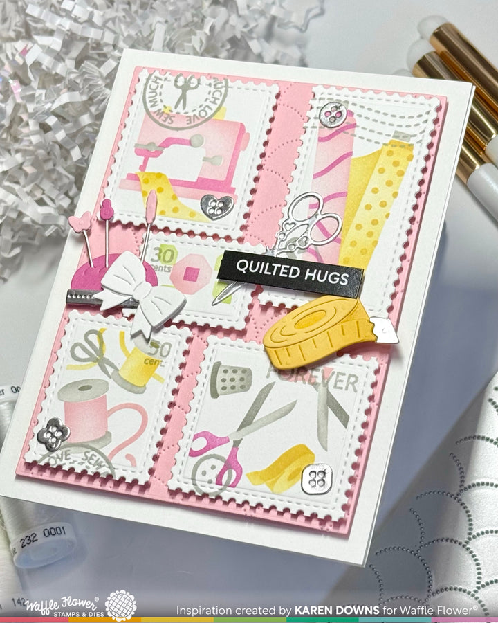 Waffle Flower - Subsentiment Quilted Diecut