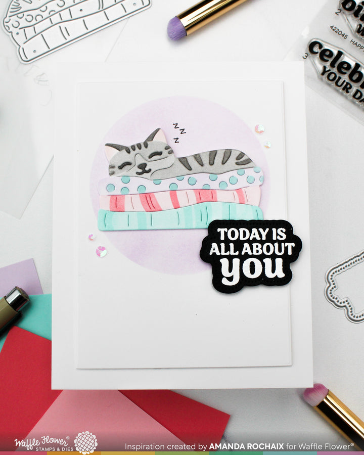 Waffle Flower - Happy Birthday Stamp Set