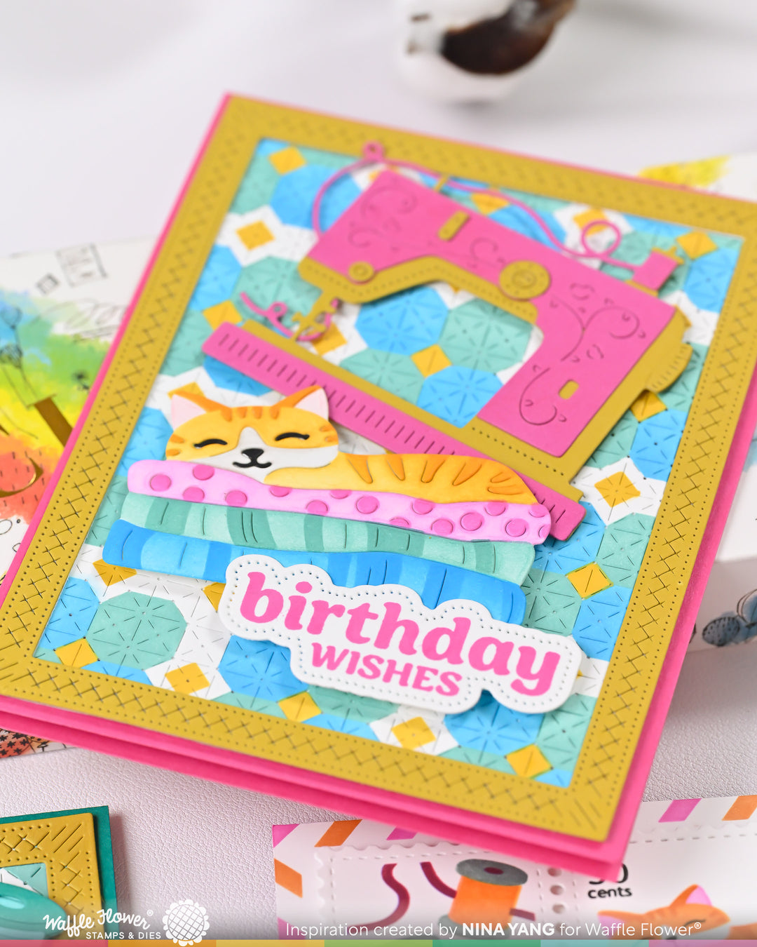 Waffle Flower - Happy Birthday Stamp Set