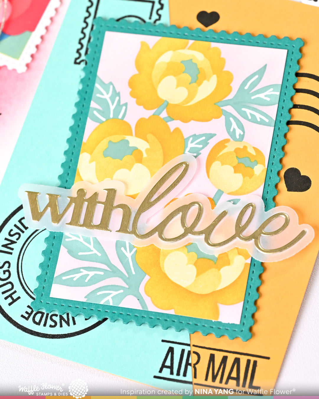 Waffle Flower - With Love Word Die