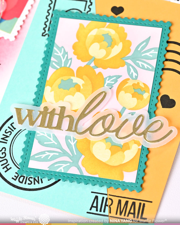 Waffle Flower - With Love Word Die