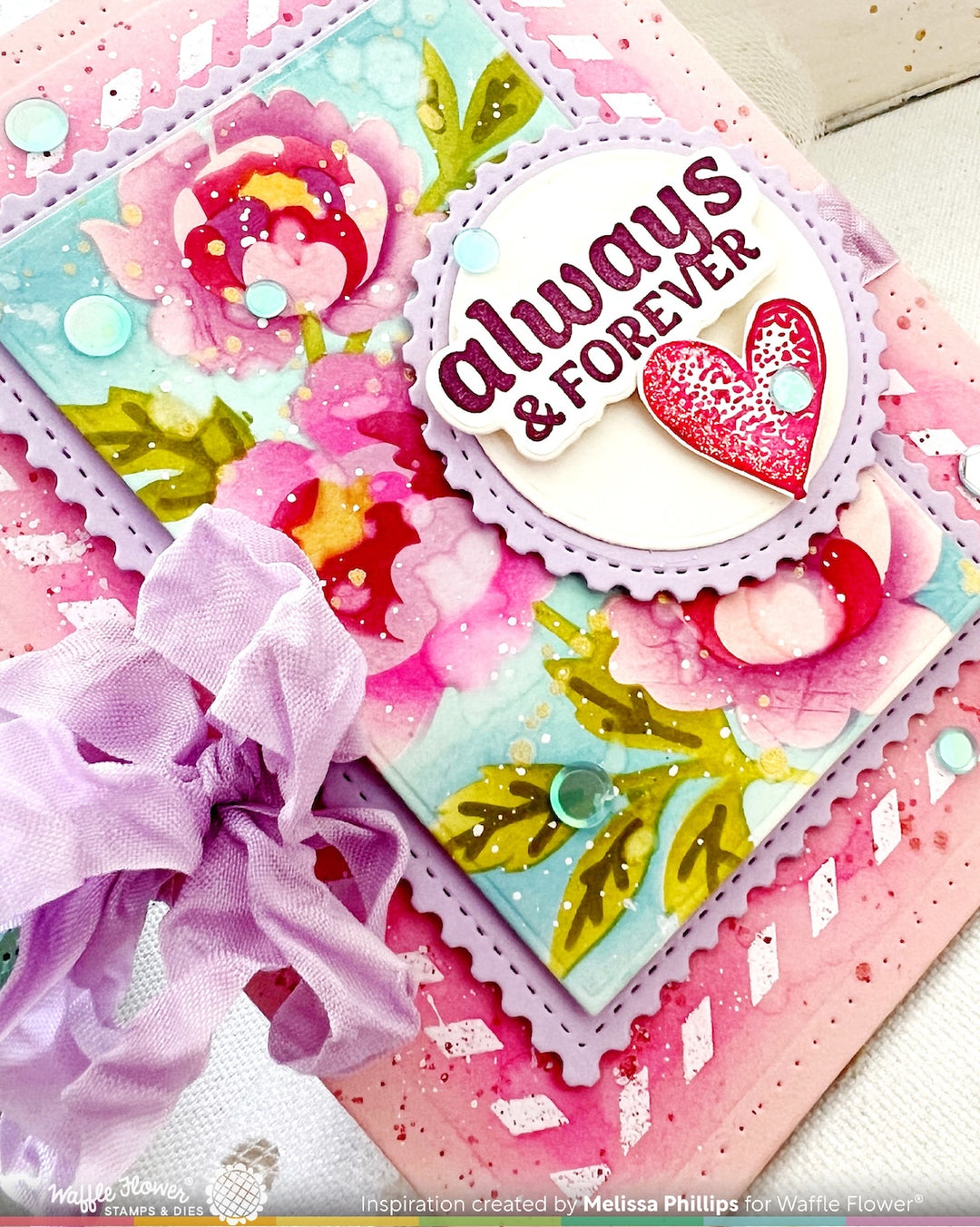 Waffle Flower - Nesting Postage Collage Peony Stencil