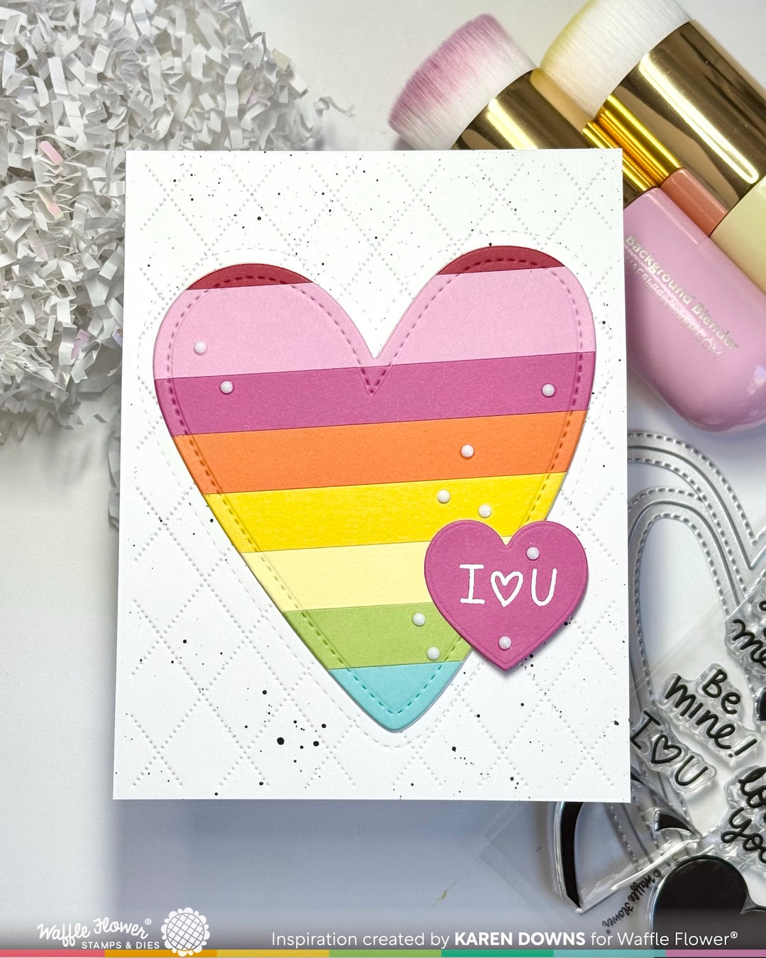 Waffle Flower - Shape of My Heart Stamp Set