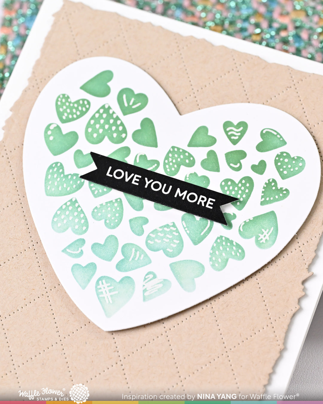 Waffle Flower - Subsentiments Love You More Diecut