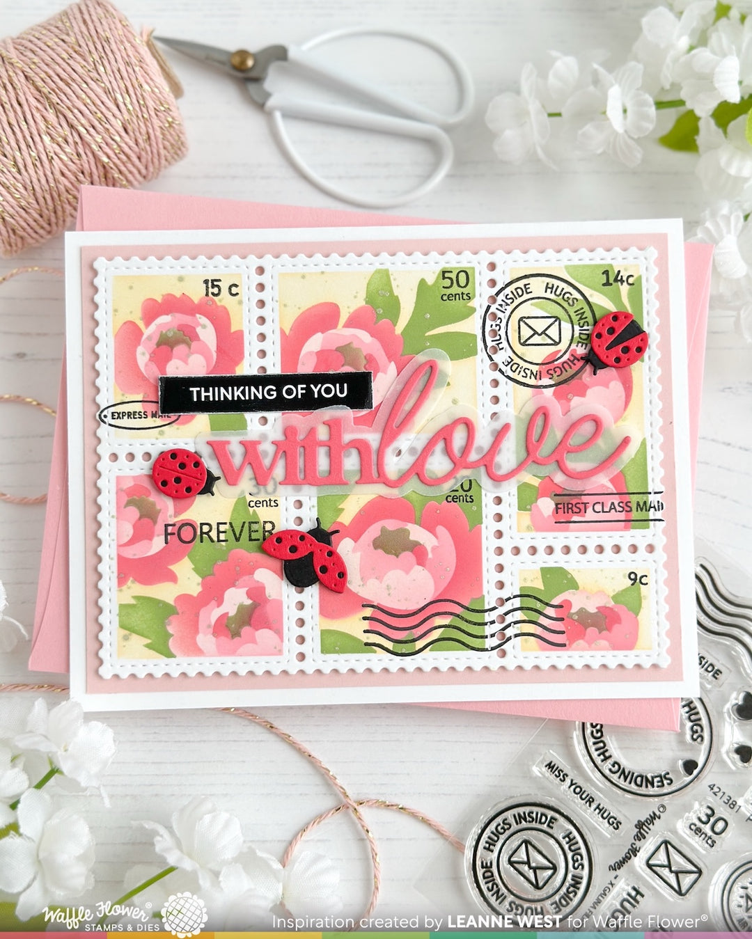 Waffle Flower - With Love Word Die