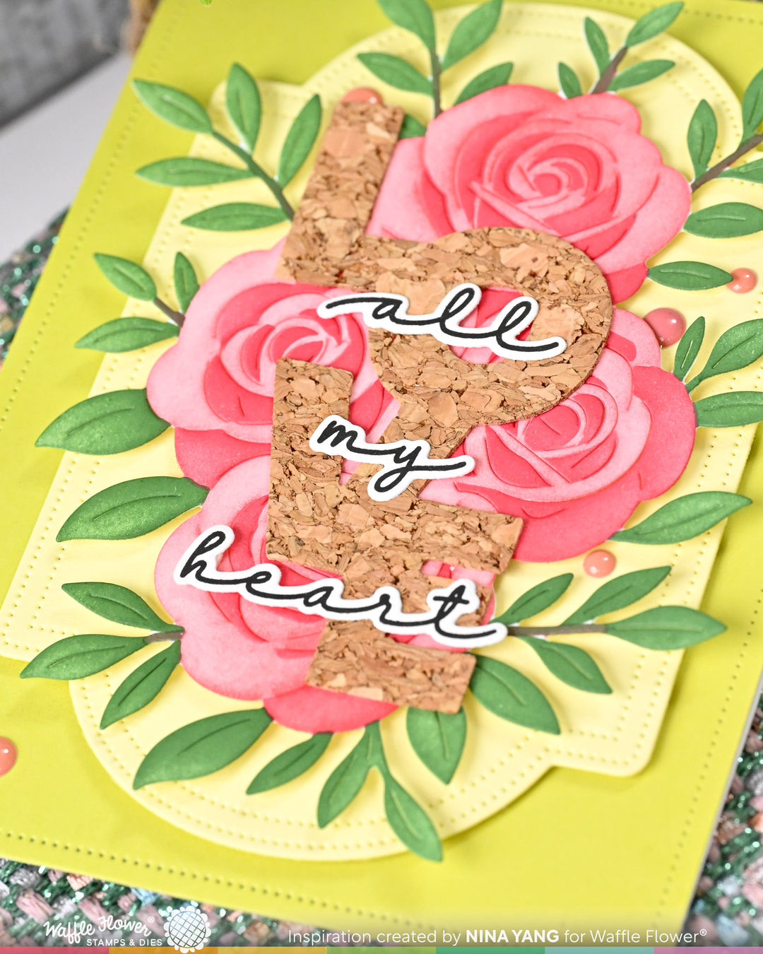 Waffle Flower - Rose Bouquet Stencil