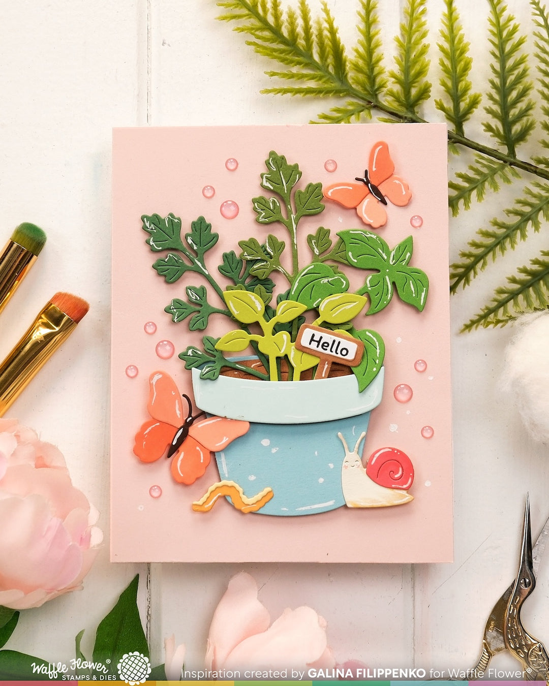 Waffle Flower - Plant Marker Combo
