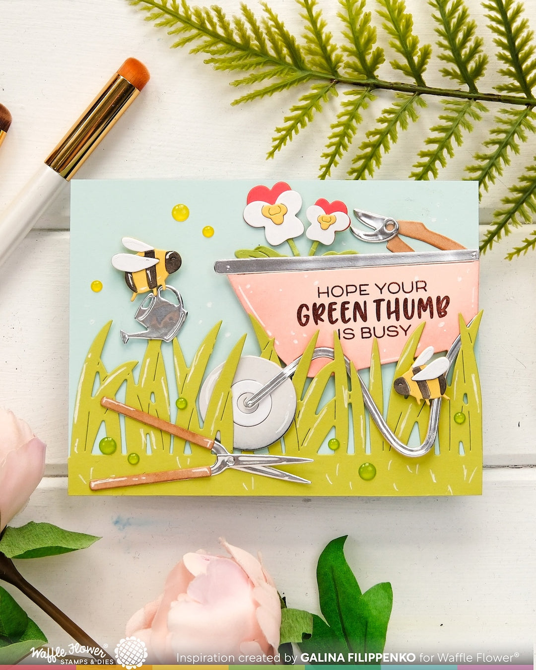 Waffle Flower - Green Thumb Sentiments Combo