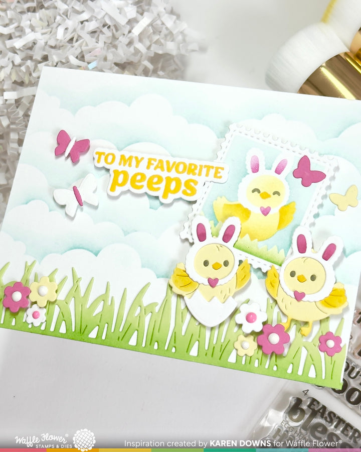 Waffle Flower - Postage Collage Egg Hunt Icons Die