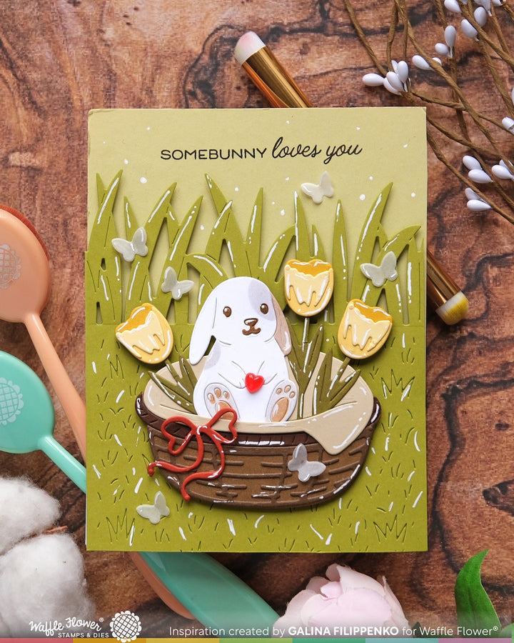 Waffle Flower - Basketful Base Die