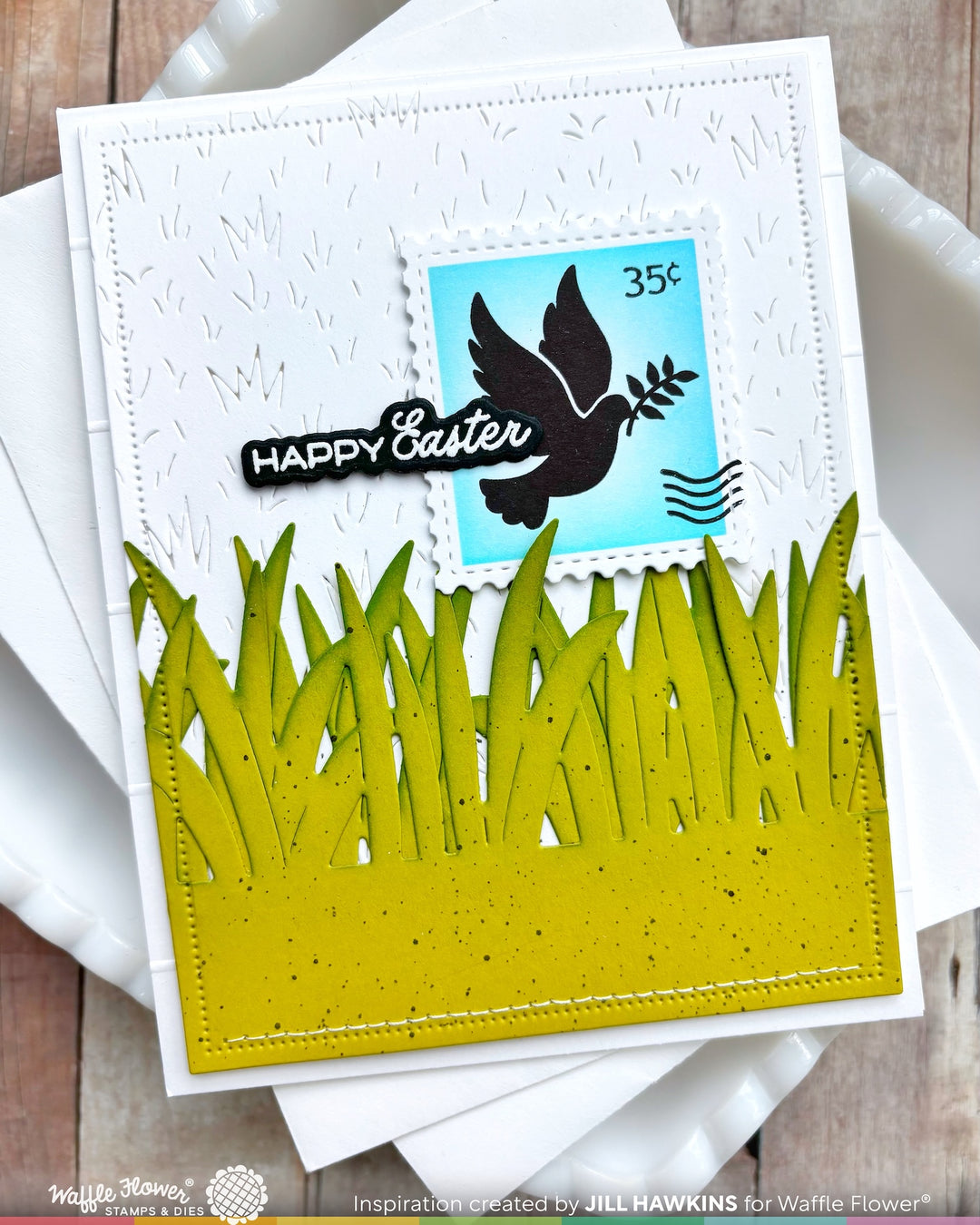 Waffle Flower - Postage Collage Easter Silhouettes Stamp Set