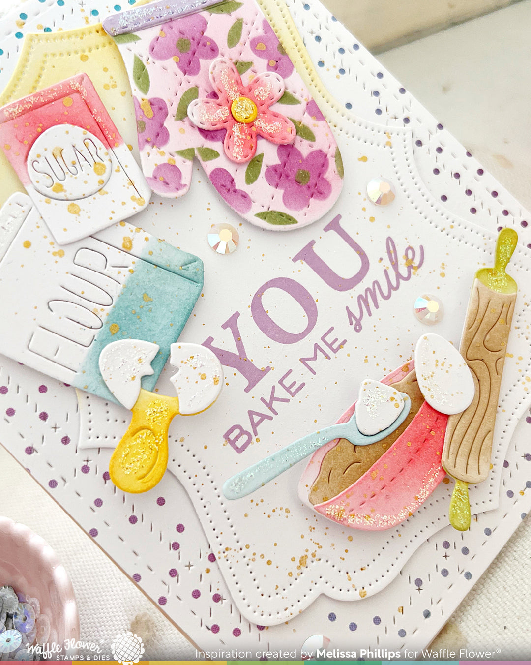 Waffle Flower - Nesting Piercing Fancy Labels Die