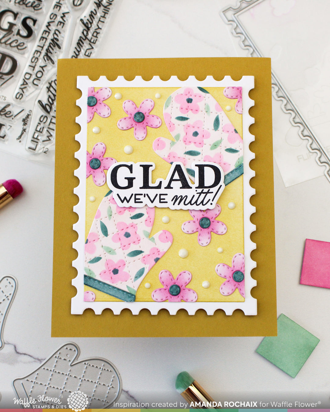 Waffle Flower - Nesting Postage Layers Die