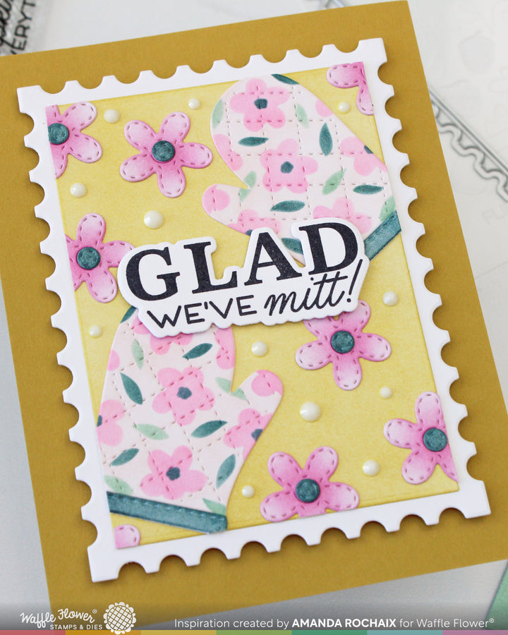 Waffle Flower - Nesting Postage Layers Die