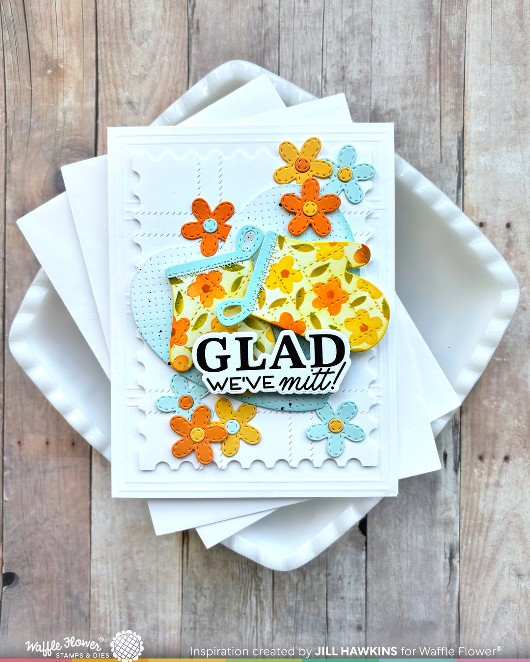 Waffle Flower - Nesting Postage Layers Die
