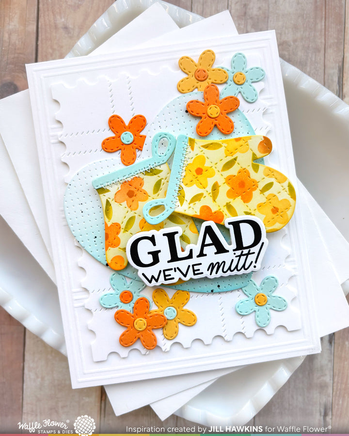 Waffle Flower - Nesting Postage Layers Die