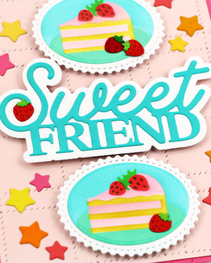 Waffle Flower - Sweet Friend Word Die