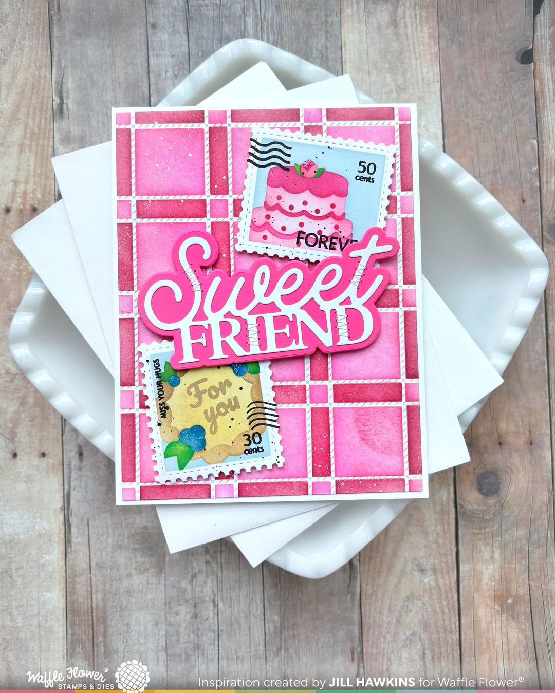 Waffle Flower - Sweet Friend Word Die