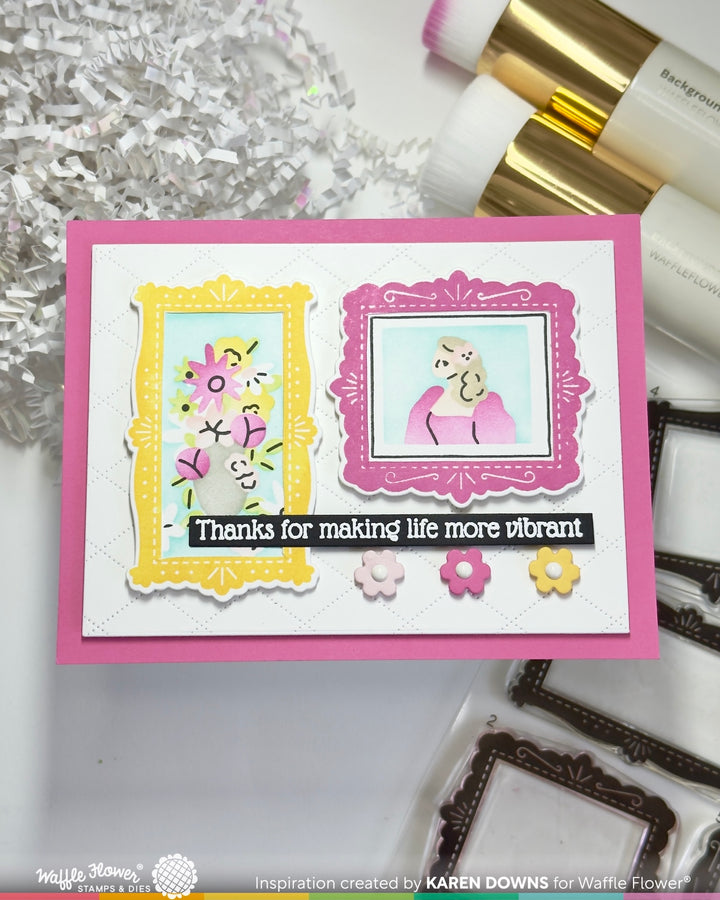 Waffle Flower - Postage Collage Picture Perfect Detail Stamp