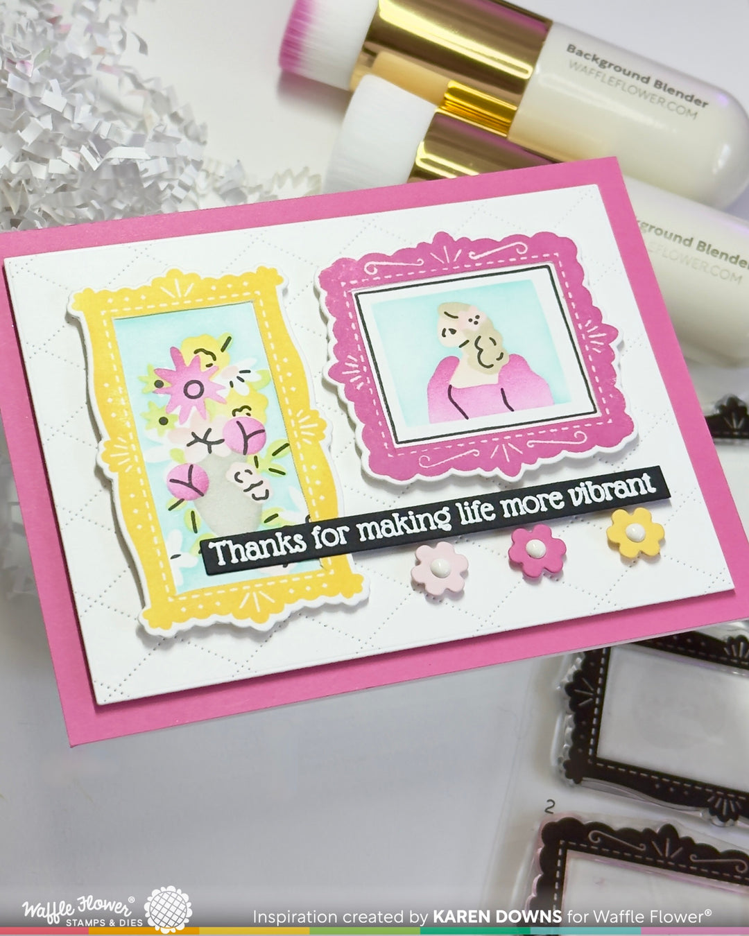 Waffle Flower - Postage Collage Frames Combo