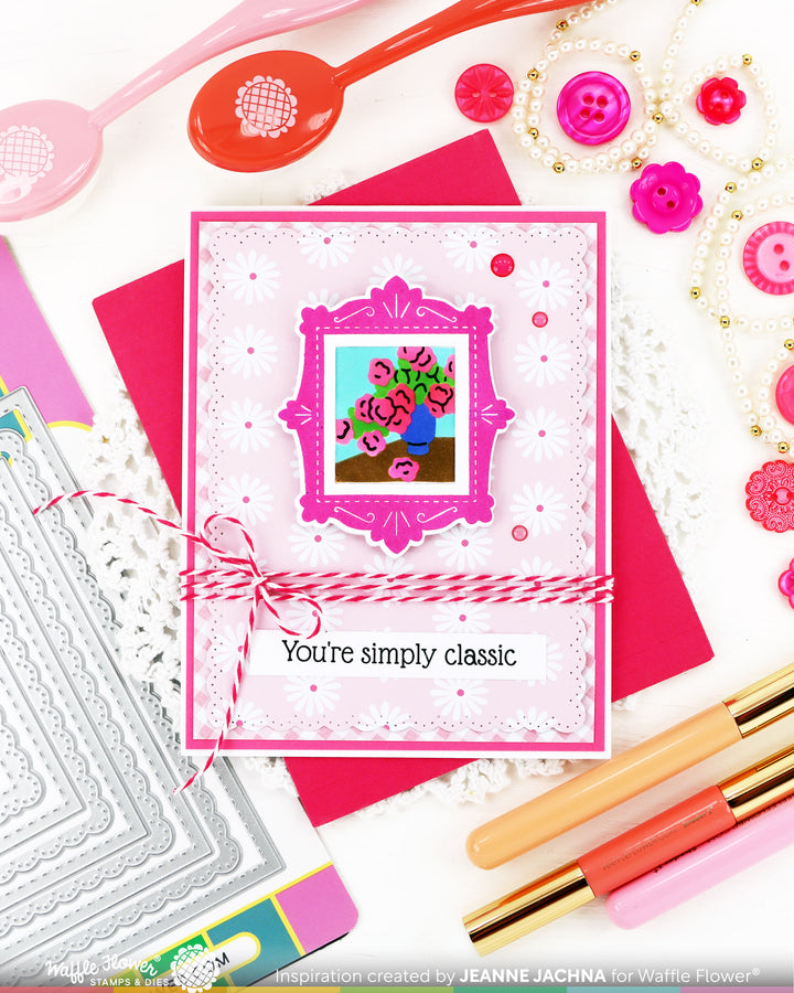Waffle Flower - Postage Collage Picture Perfect Detail Stamp