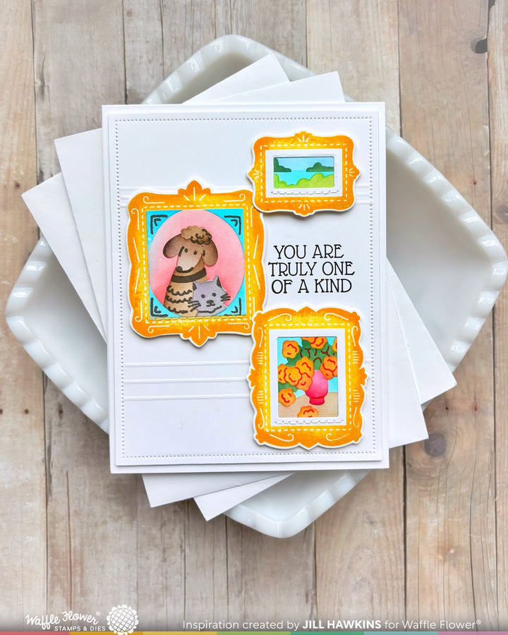 Waffle Flower - Postage Collage Picture Perfect Detail Stamp